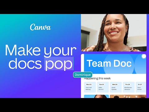 Canva Docs | Make your docs pop [Video]