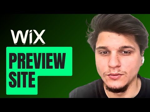 How To Preview Site To Wix Website Builder [Video]