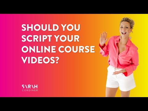 Should you script your online course videos?