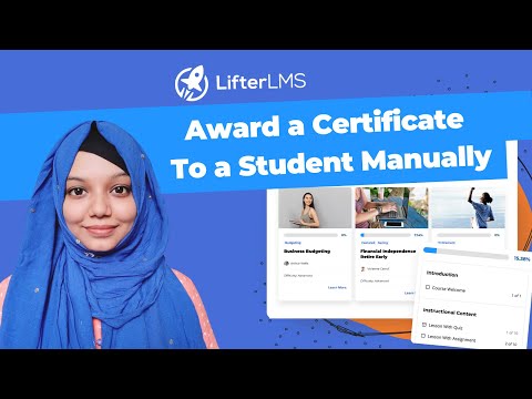 How to Award a Certificate to a Student Manually | Step by Step Guide [Video]