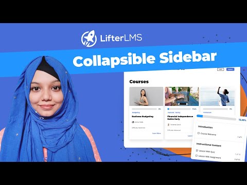 How to Add Collapsible Lesson Sidebar in LifterLMS [Video]