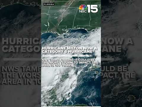 Video :: Hurricane Milton now a category 5 hurricane [Video]