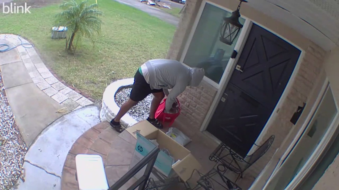 VIDEO: Porch pirate strikes in St. Petersburg, steals iPad [Video]