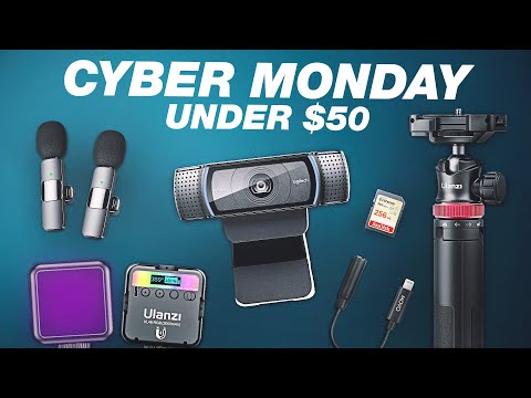 Best Tech Gadgets & Accessories Under $50 (Cyber Monday Deals for Content Creators) [Video]