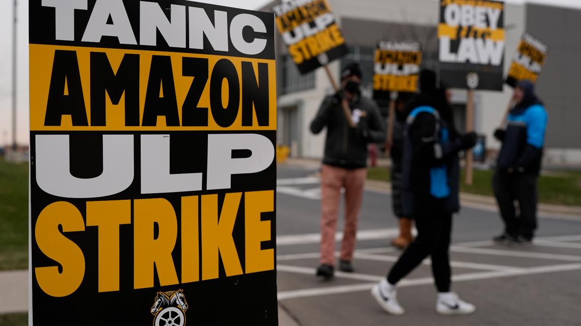 Amazon employees at 7 facilities strike as Teamsters seek labor contract [Video]